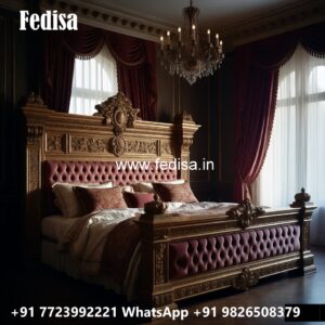Luxury Bed Design with Stylish Fabric Texture No-0987