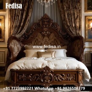 Modern Luxury Bed Design with Designer Headboard No-1001