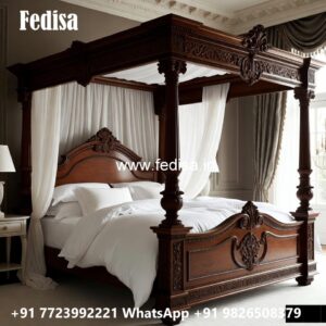 Luxury Bed Design with Decorative Upholstered Panels No-1008