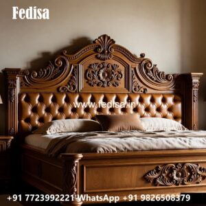Luxury Bed Design with Decorative Bedroom Charm No-1019
