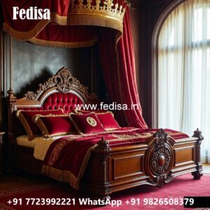 Premium Wooden Luxury Bed Design for Elegant Homes No-1031