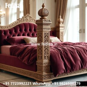 Premium Luxury Bed Design with Elegant Fabric Finish No-1039