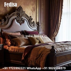 Luxury Bed Design with Premium Velvet Upholstery No-1051