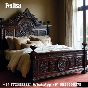 Stylish Luxury Bed Design with Decorative Lighting No-1070