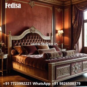Stylish Luxury Bed Design with Premium Headboard Style No-1087