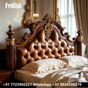 Luxury Bed Design with Artistic Bedroom Comfort No-1089