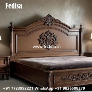 Luxury Bed Design with Contemporary Fabric Upholstery No-1097