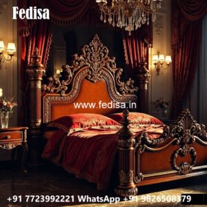 Stylish Luxury Bed Design with Premium Decorative Panels No-1117