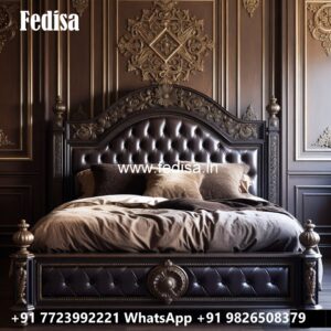 Royal Luxury Bed Design with Stylish Upholstery No-1125