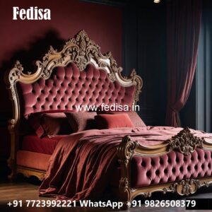 Royal Luxury Bed Design with Elegant Upholstery No-1145