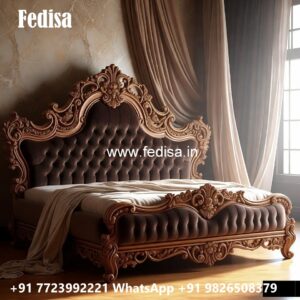 King Size Bed Design with Elegant Finish No-1153