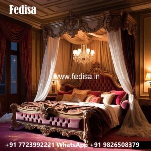Designer Bed Design for Luxury Bedroom Decor No-1158