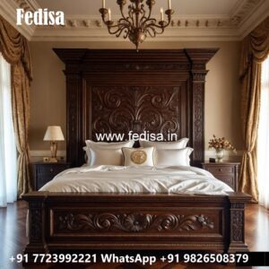 Elegant Bedroom Bed Design with Premium Finish No-1167