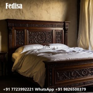 Minimal Wooden Bed Design for Elegant Bedrooms No-1182