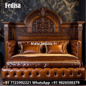 Luxury Wooden Bed Design with Classic Elegance No-1200