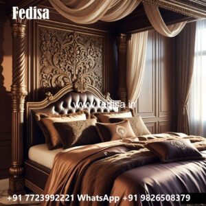 Classic Double Bed Design for Luxury Living No-1215
