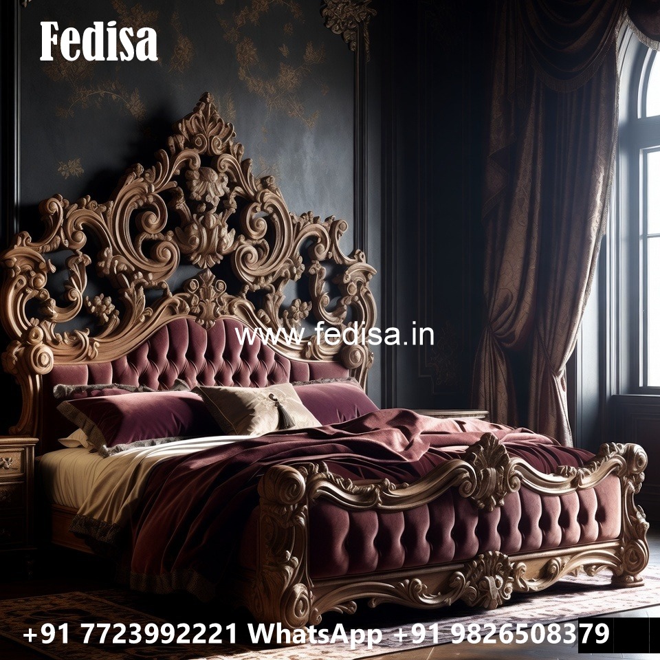 Italian Classic Bed Design for Luxury Homes No-1220
