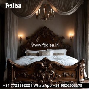 Classic Bed Design with Cushion Headboard No-1247