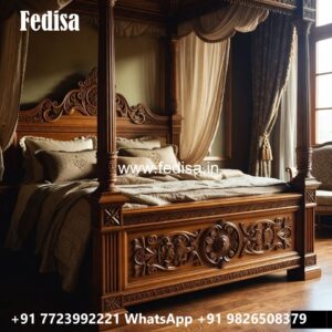 Classic Bed Design for Spacious Bedrooms No-1251