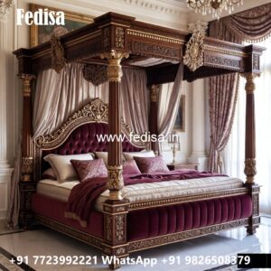 Trendy Classic Bed Design for Bedrooms No-1287