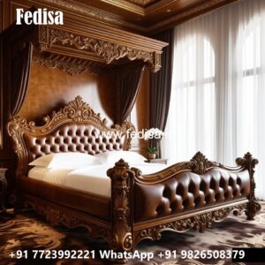 Traditional King Size Classic Bed Design No-1297