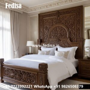 Classic Bed Design with Elegant Decor No-1329