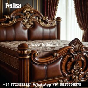 Wooden King Size Classic Bed Design No-1342