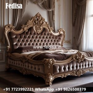 Decorative Wooden Classic Bed Design No-1347