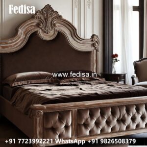 Elegant Wooden Bedroom Bed Design No-1359