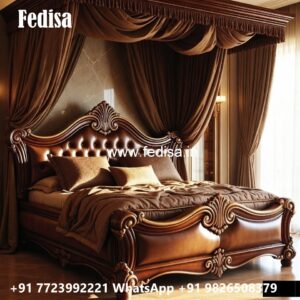Royal Classic Bed Design for Couples No-1361