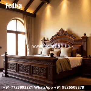 Wooden Classic Bed Design Inspiration No-1371