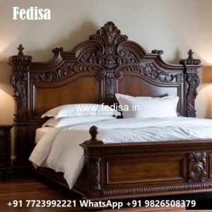 Traditional Royal Bedroom Bed Design No-1382