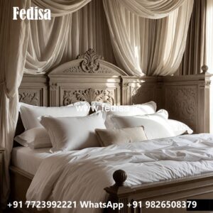 Luxury Bedroom Classic Wooden Bed No-1396