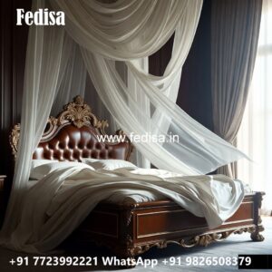 Luxury Classic Bed Design for Flats No-1448