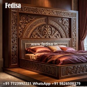 Classic Bed Design with Rich Finish No-1464