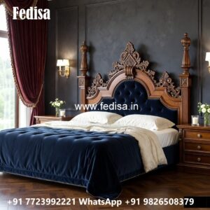 StylisElegant Luxury Bedroom Wooden Bed Collection No-1503
