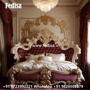 Stylish Royal Bedroom Wooden Furniture No-1525