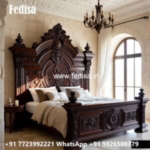 Stylish Elegant Wooden Bed Design Ideas No-1552