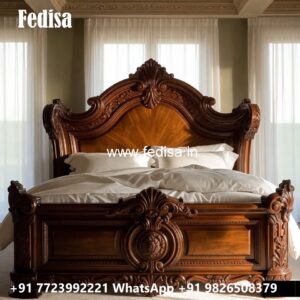 Classic Bed Design with Elegant Wooden Finish No-1601