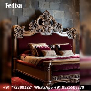Beautiful Royal Bed Design for Couples No-1660