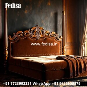 Elegant Bedroom Styling with Wooden Bed No-1683
