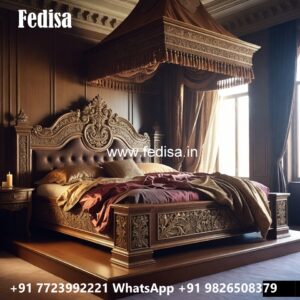 Luxury Bed Design with Upholstered Headboard No-1708