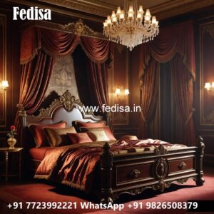 Elegant Luxury Bed Design with Decorative Panels No-1742