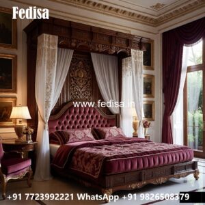 Elegant Luxury Bed Design with Modern Lines No-1762