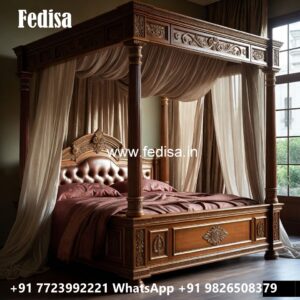 Stylish Luxury Bed Design with Elegant Details No-1787