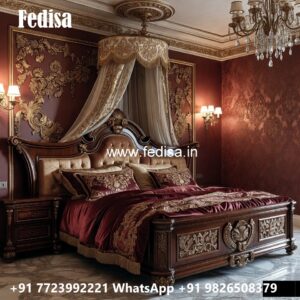 Premium Luxury Bed Design for Royal Interiors No-1790