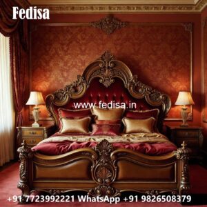 Modern Wooden Luxury Bed Design with Comfort No-1834