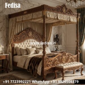 Luxury Bed Design with Stylish Fabric Texture No-1837