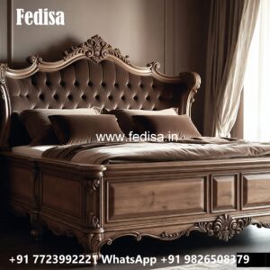 Luxury Bed Design with Contemporary Wooden Elegance No-1841
