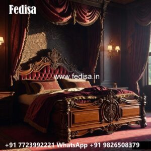 Stylish Wooden Luxury Bed Design with Storage No-1861